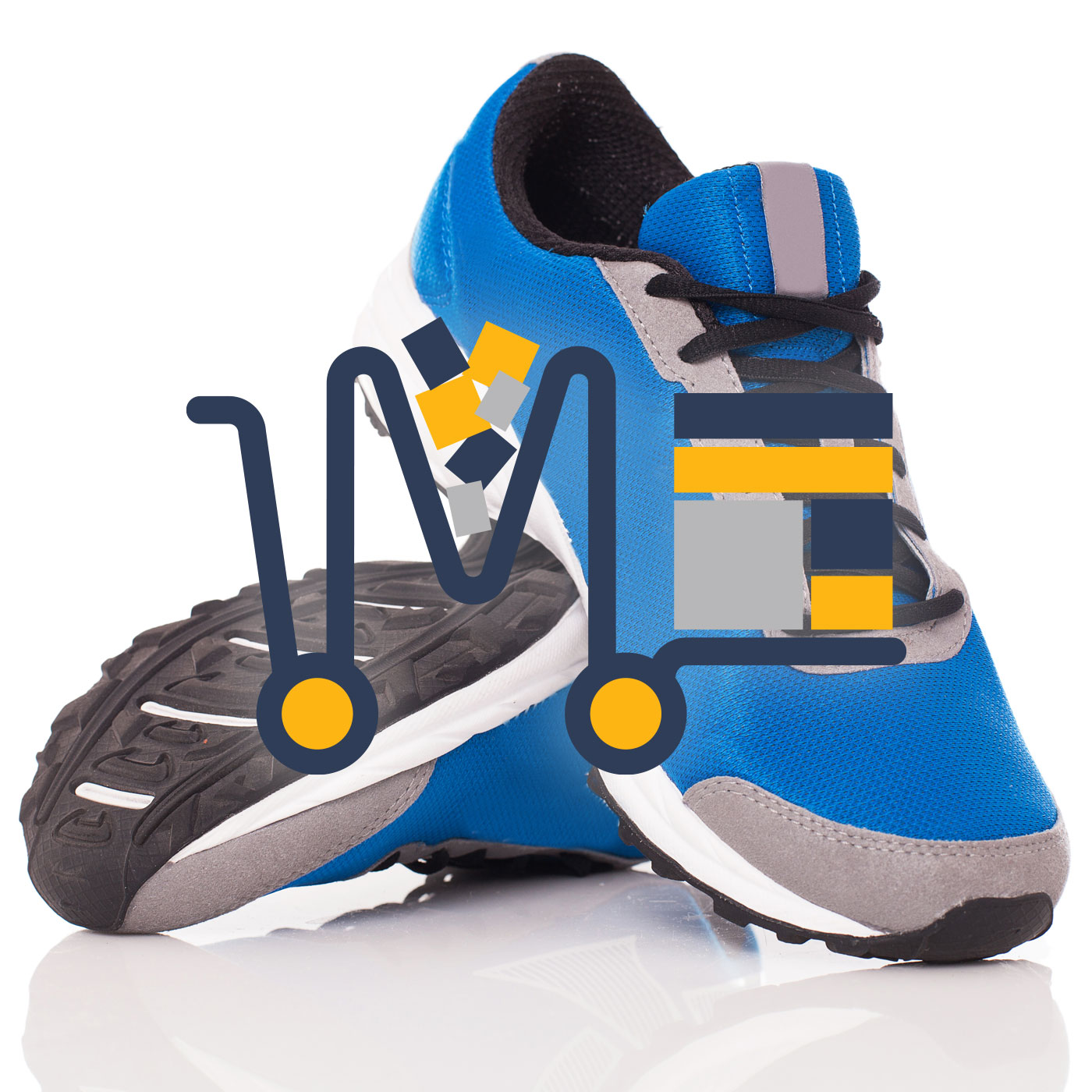 Pantofi sport din panza cu insertii de piele ecologica (d